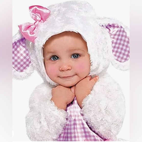 Amscan Little Lamb Costume - Pink and White - Picture 7 of 7
